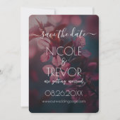 Erstellen Sie Ihre eigenen - rosa Blume blühen in Save The Date (Vorderseite)