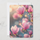 Erstellen Sie Ihre eigenen rosa Budgetierungs-Blum Einladung (Rückseite)