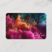 Erstellen Sie Ihre eigenen rosa Farbwolken Visitenkarte (Vorderseite)