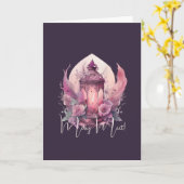 Erstellen Sie Ihre eigenen rosa Laterne und Rose Karte (Gelbe Blume)