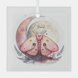 Erstellen Sie Ihre eigenen rosa Mondmotten und Blu Ornament Aus Glas