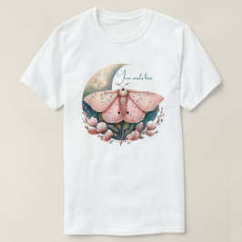 Erstellen Sie Ihre eigenen rosa Mondmotten und Blu T-Shirt