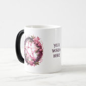 Erstellen Sie Ihre eigenen rosa Pentagramm-Blume Verwandlungstasse (Vorderseite Links)