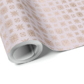 Erstellen Sie Ihre eigenen rosa und goldenen Schne Geschenkpapier (Rolleneckpunkt)