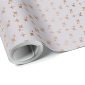 Erstellen Sie Ihre eigenen rosa und goldenen Stars Geschenkpapier (Rolleneckpunkt)