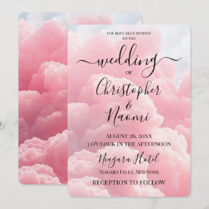 Erstellen Sie Ihre eigenen rosa Wolken Einladung