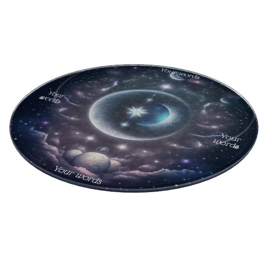 Erstellen Sie Ihre eigenen rosa Wolken und Silberm Schneidebrett (Ecke)