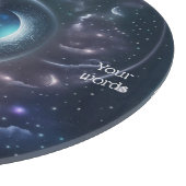 Erstellen Sie Ihre eigenen rosa Wolken und Silberm Schneidebrett (Ecke)