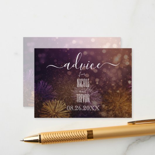 Erstellen Sie Ihre eigenen rosafarbenen Orangenfeu Hinweiskarte (Vorderseite/Rückseite Beispiel)