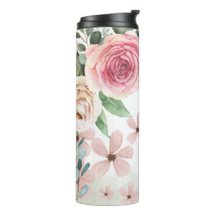 Erstellen Sie Ihre eigenen Rose und Wildblumen Thermosbecher