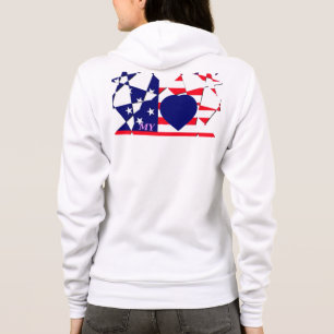 Erstellen Sie Ihre eigenen Rot-Weiß und Blau Hoodie