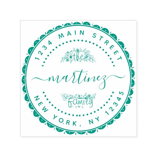 Erstellen Sie Ihre eigenen Round-Family-Namen-Rück Permastempel (Design)