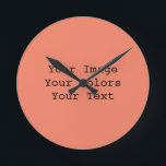 Erstellen Sie Ihre eigenen Runde Wanduhr<br><div class="desc">Erstellen Sie Ihre eigenen,  ganz individuellen Gastgeschenke Hochzeiten,  Empfang-Vorräte,  individuelle Farbdekorationen und Einladungen,  personalisierten Schmuck und mehr!</div>