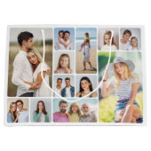 Erstellen Sie Ihre eigenen Rundecken 12 FotoCollag Große Geschenktüte (Vorderseite)