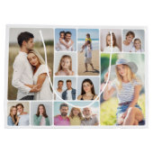 Erstellen Sie Ihre eigenen Rundecken 12 FotoCollag Große Geschenktüte (Rückseite)