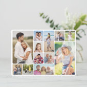 Erstellen Sie Ihre eigenen Rundecken 12 FotoCollag Karte (Stehend Vorderseite)