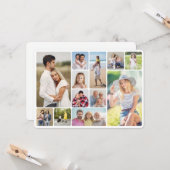 Erstellen Sie Ihre eigenen Rundecken 12 FotoCollag Karte (Vorderseite/Rückseite Beispiel)