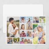 Erstellen Sie Ihre eigenen Rundecken 12 FotoCollag Mitteilungskarte (Vorne/Hinten)