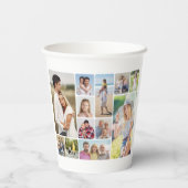 Erstellen Sie Ihre eigenen Rundecken 12 FotoCollag Pappbecher (Rückseite)