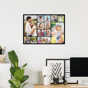 Erstellen Sie Ihre eigenen Rundecken 12 FotoCollag Poster