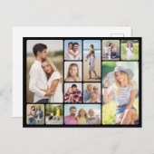 Erstellen Sie Ihre eigenen Rundecken 12 FotoCollag Postkarte (Vorne/Hinten)