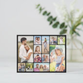 Erstellen Sie Ihre eigenen Rundecken 12 FotoCollag Postkarte (Stehend Vorderseite)