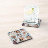 Erstellen Sie Ihre eigenen Rundecken 9 FotoCollage Getränkeuntersetzer (Rechte Seite)