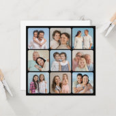 Erstellen Sie Ihre eigenen Rundecken 9 FotoCollage Karte (Vorderseite/Rückseite Beispiel)