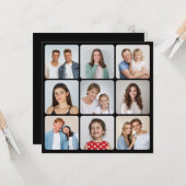 Erstellen Sie Ihre eigenen Rundecken 9 FotoCollage Karte (Vorderseite/Rückseite Beispiel)