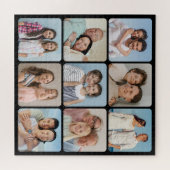 Erstellen Sie Ihre eigenen Rundecken 9 FotoCollage Puzzle (Horizontal)