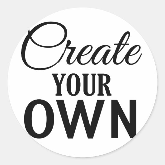 Erstellen Sie Ihre eigenen Runder Aufkleber (Vorderseite)