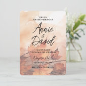 Erstellen Sie Ihre eigenen rustikalen Herbstlaube  Einladung (Stehend Vorderseite)