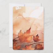 Erstellen Sie Ihre eigenen rustikalen Herbstlaube Einladung (Rückseite)