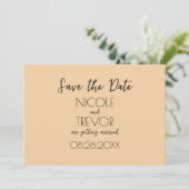 Erstellen Sie Ihre eigenen - Schlicht Minimalistis Save The Date (Stehend Vorderseite)