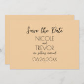 Erstellen Sie Ihre eigenen - Schlicht Minimalistis Save The Date (Vorne/Hinten)