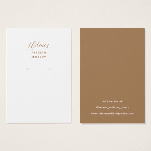 Erstellen Sie Ihre eigenen Schmuck-Earring-Display (Vorne & Hinten)