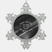 Erstellen Sie Ihre eigenen Schneeflocken Zinn-Ornament (Vorderseite)