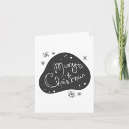 Erstellen Sie Ihre eigenen Schwarz & Weiß frohe We Feiertagskarte