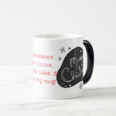 Erstellen Sie Ihre eigenen Schwarz & Weiß frohe We Verwandlungstasse (VorderseiteRechts)