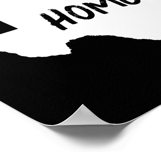 Erstellen Sie Ihre eigenen schwarzen und weißen Te Poster (Ecke)