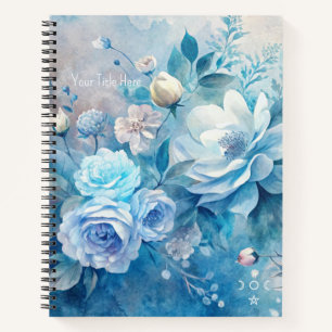 Erstellen Sie Ihre eigenen shabby chic blauen und Notizblock