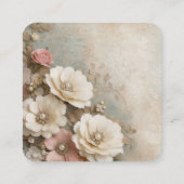 Erstellen Sie Ihre eigenen Shabby Chic-Hochzeitspa Begleitkarte (Rückseite)