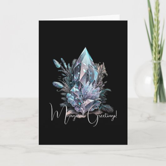 Erstellen Sie Ihre eigenen Silberkristalle Karte (Vorderseite)