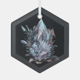 Erstellen Sie Ihre eigenen Silberkristalle Ornament Aus Glas