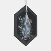 Erstellen Sie Ihre eigenen Silberkristalle Ornament Aus Glas (Vorderseite Rechts)