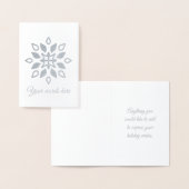 Erstellen Sie Ihre eigenen Silver Foil Schneeflock Folienkarte (Anzeige)