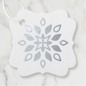 Erstellen Sie Ihre eigenen Silver Foil Schneeflock Geschenkanhänger (Vorderseite)