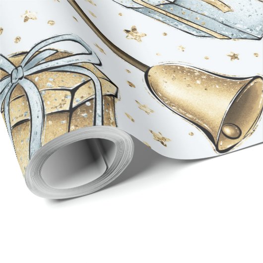 Erstellen Sie Ihre eigenen Silver & Gold Geschenke Geschenkpapier (Rolleneckpunkt)