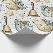 Erstellen Sie Ihre eigenen Silver & Gold Geschenke Geschenkpapier (Ecke)