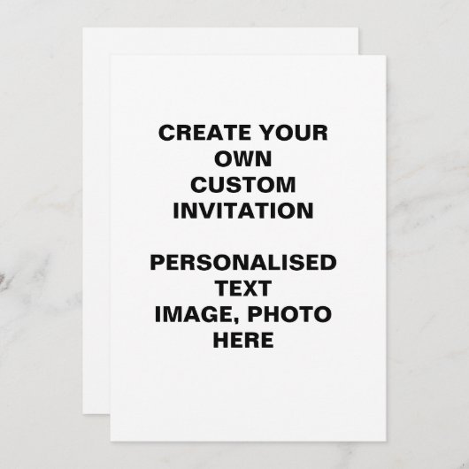 erstellen Sie Ihre eigenen Sites Einladung (Vorne/Hinten)